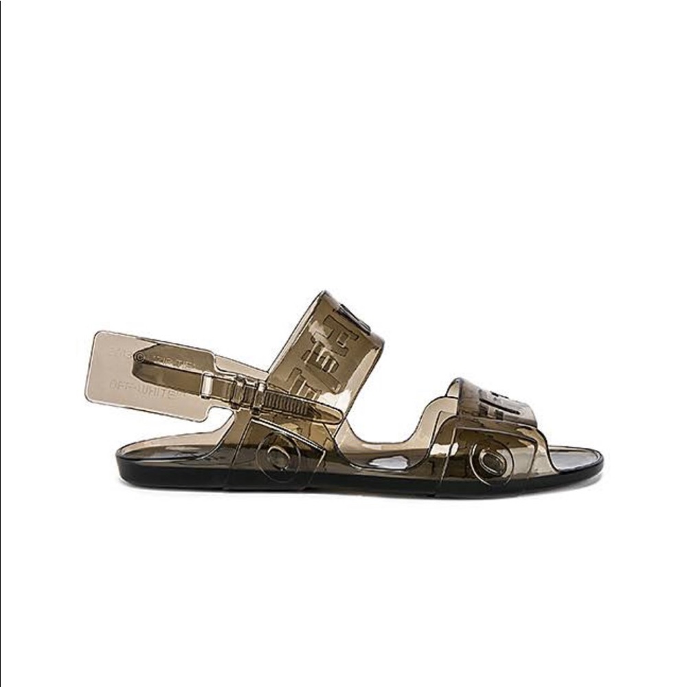 OFF-WHITE Zip tie Jelly sandals